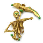 Skeleton MJF Rapid Prototyping 3d Printing Service With Gold Painted