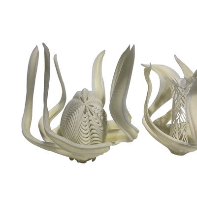 Custom White Artistic Flower SLA 3D Printing Service With UV Bright Finish