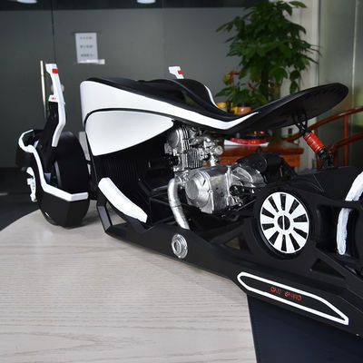 Rapid Prototype Stereolithography 3D Printed Motorcycle Model Polishing Surface