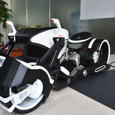 Rapid Prototype Stereolithography 3D Printed Motorcycle Model Polishing Surface